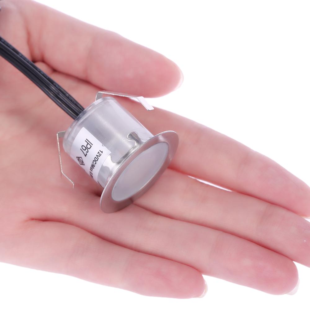 10 шт. светодиодный палубный светильник 0,6 Вт 500 лм SMD2835, небольшой встраиваемый в землю, подземный, IP67, водонепроницаемый