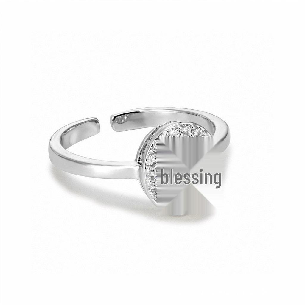CHHC Adjustable Women's Cubic Zirconia Ring with Gift Box