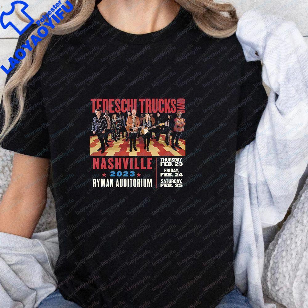Tedeschi Trucks Band Printed LongSleeved TShirt for Unisex and WoUnisex Trendy Harajuku Style Universal Pattern Large Size