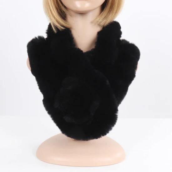 Новые женские зимние наборы шапка и шарф из натурального теплого меха кролика рекс, вязаные шапки и шарфы из натурального меха, муфта