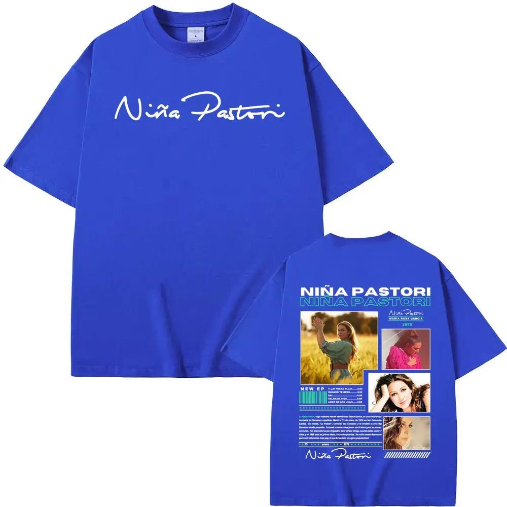 Niña Pastori Singer Album Graphic TShirt Unisex Casual Crewneck HighQuality Trendy Vintage Tee Top Women And Men Tshirts