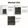 Frog Variations 2D Flat Pattern Flannel Blanket, High quality All Seasons, Home Decor, Warmth and Comfort, Perfect for Christmas Gifts.