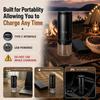 Portable Electric Coffee Grinder, 38 Adjustable Grind Settings for Espresso, Pour Over, French Press, Camping & Travel