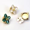 Цветок Эмаль Цветок Запонки DIY Без шитья Запонки Пуговица-чехол Эмаль Швейные аксессуары Блестящие Запонки