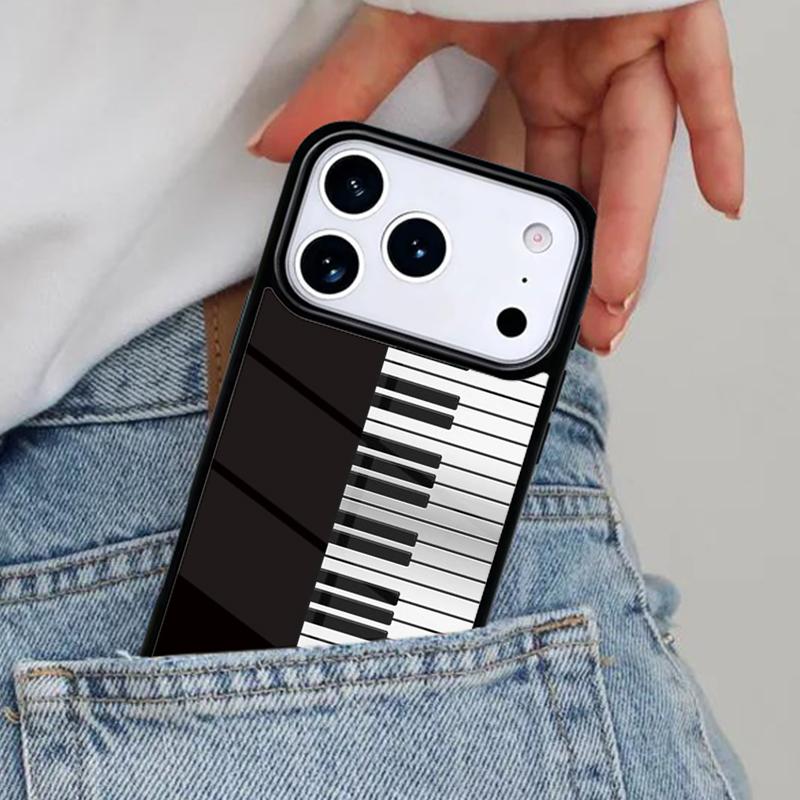 Клавиши пианино Винтажные ноты Чехол для телефона для iPhone 17ProMax 12 13 14 15 16e 17 Pro Max Plus Air Cover
