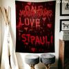 Custom Name St.Pauli Wall Tapestry Aesthetic Wall Hanging Printed Fabric Blanket Decorative Tapestries for Bedroom Living Room Home Decor