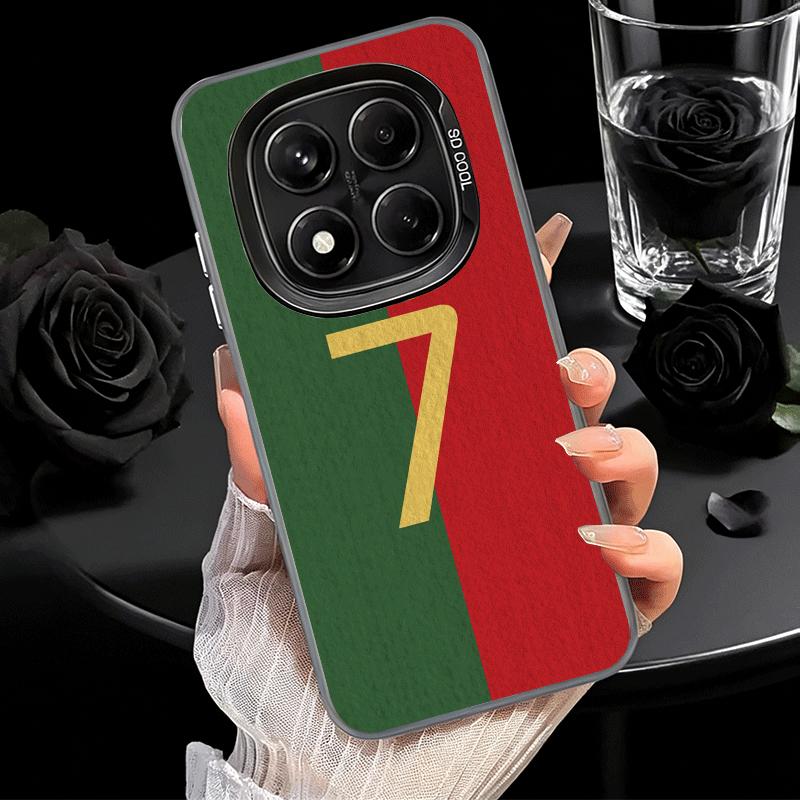 Чехол для телефона с футбольными номерами 7 10 19, ударопрочный, для Xiaomi Redmi Note 15 14 13 12 Pro Plus 11 11S 11T 5G, защитный чехол от падения