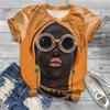 Summer Africa Girl 3D Print T-shirts Women Streetwear Casual Fashion Y2k Short Sleeve T Shirt O-neck Oversize Tees Tops Clothing