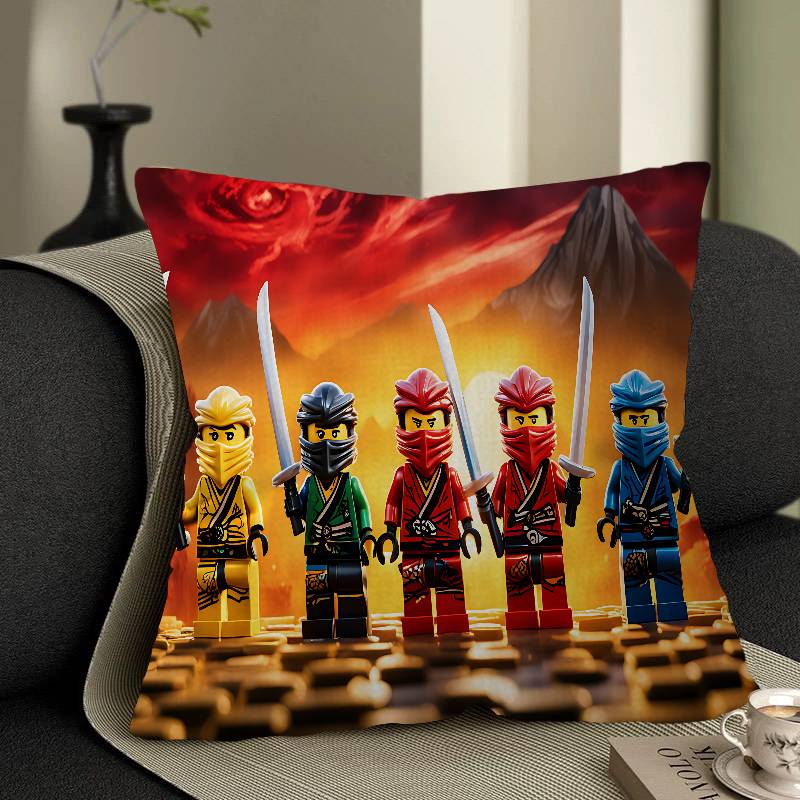 Cartoon N-Ninjago Personalized Pillow Dust Cover Bedroom Kids Party Decoration Pillowcase Birthday Children Gift