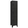 VidaXL Locker Cabinet Black 38x45x180 Cm Steel 339782