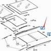 Mercedes-Benz ML/GLE W166 Клипса кронштейна люка 2127820047/2127820147