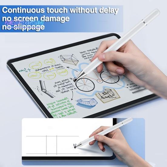 Стилус 3-в-1, металлический держатель для ручки, емкостная ручка - чувствительный сенсорный экран, умная ручка для письма, стилус для офисной живописи, редактирования видео