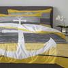 Vintage Farm Barn Wood Grain Anchor Yellow Duvet Cover With Pillow Case 3pcs Bedding Set Quilt Cover Double Bed Home Textile