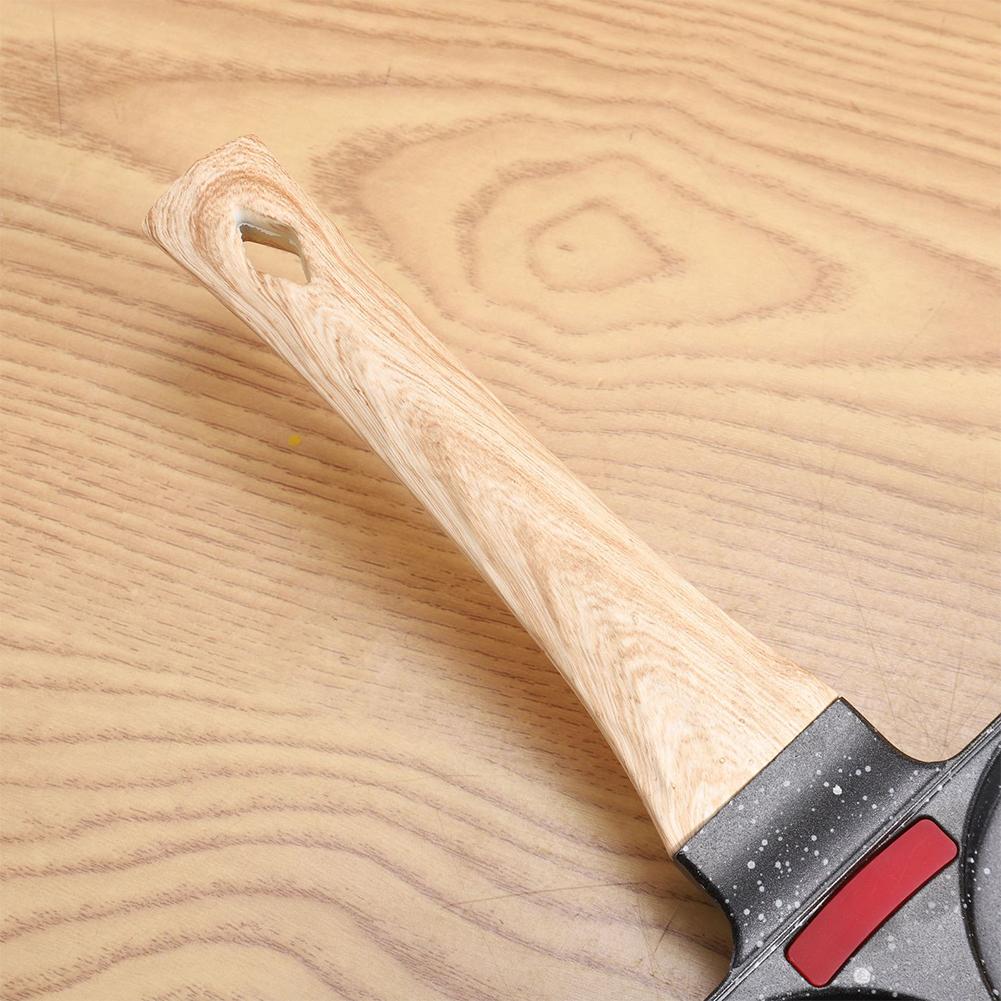 Четырехсекционная утолщенная сковорода с антипригарным покрытием для яиц, омлета, жарки стейка, приготовления гамбургеров, хлеба для завтрака, индукционная посуда, сковорода для омлета