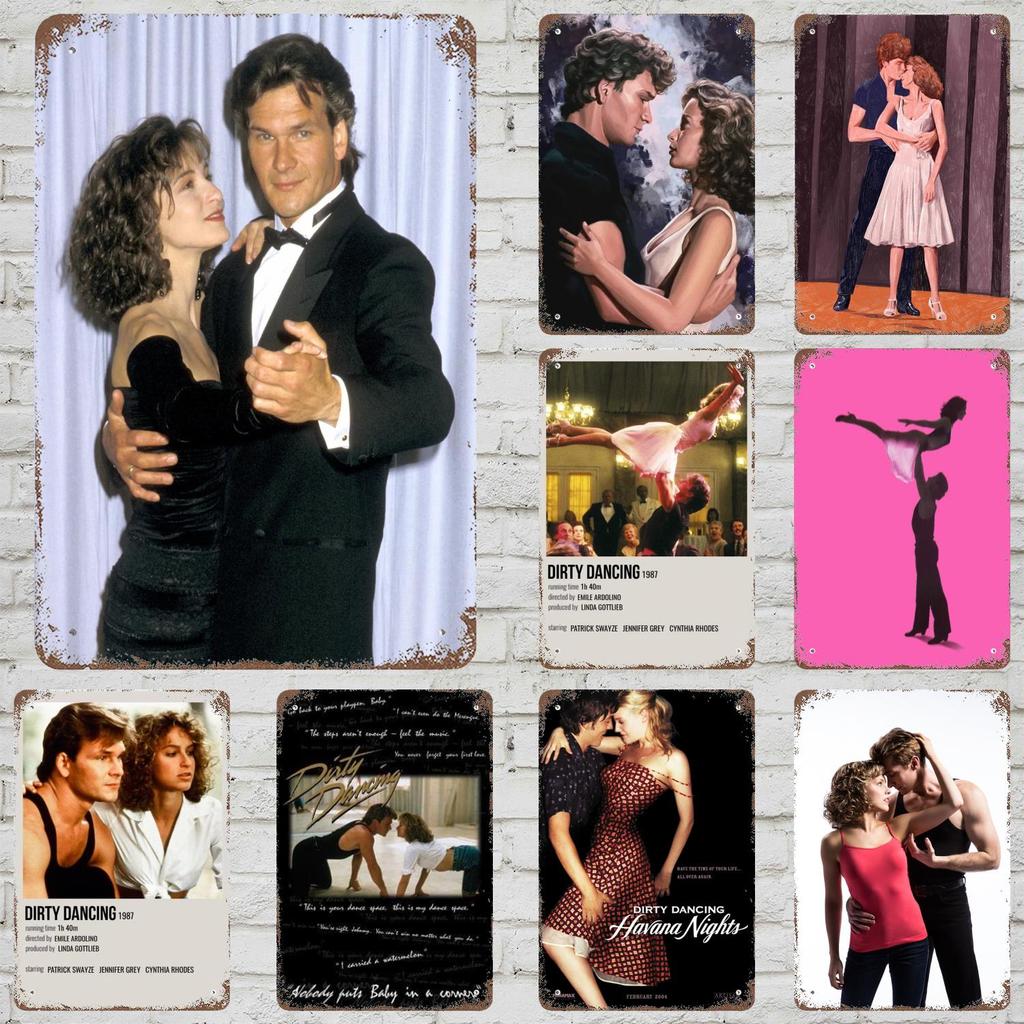 dirty dancing Movie Decor Poster Vintage Tin Sign Metal Sign Decorative Plaque for Pub Bar Man Cave Club Wall Decoration