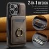 Кожаный чехол для телефона Magsafe для iPhone 15 16 Pro Max 14 Plus 13 12 Pro 15Pro С подставкой Магнитная задняя крышка с держателем для карт LK1