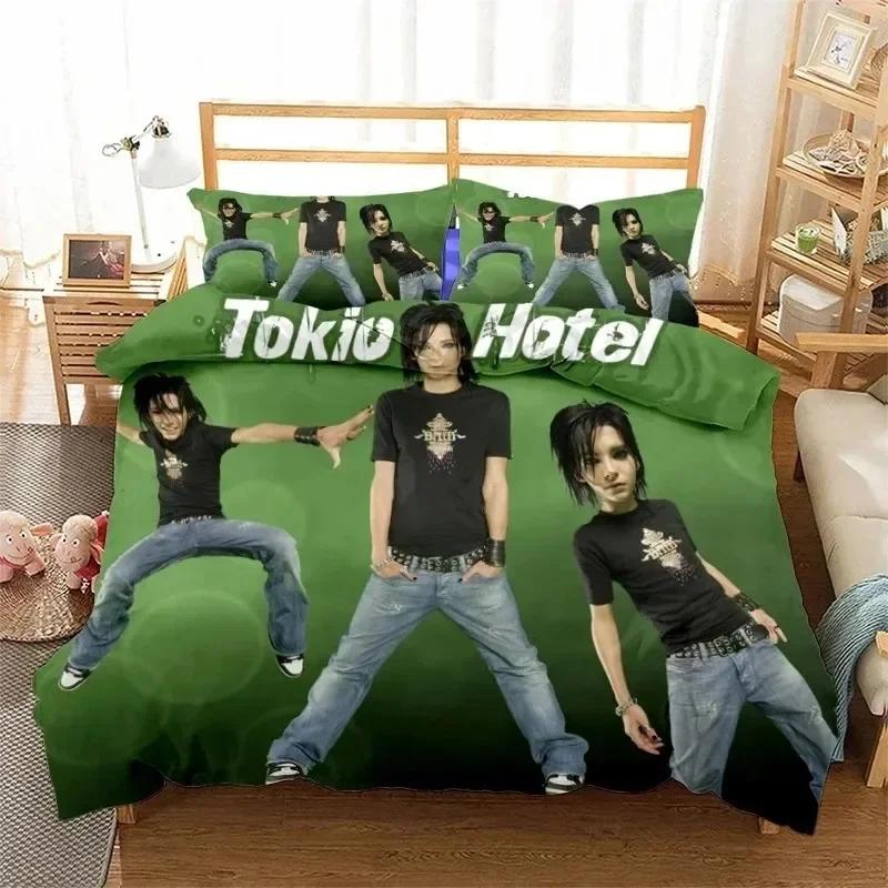 Rock band Tokio Hotel 3D NEW Duvet Cover Pillowcase Bedding Set Adult Boy Girl Bedroom Decoration Children Single Double Large