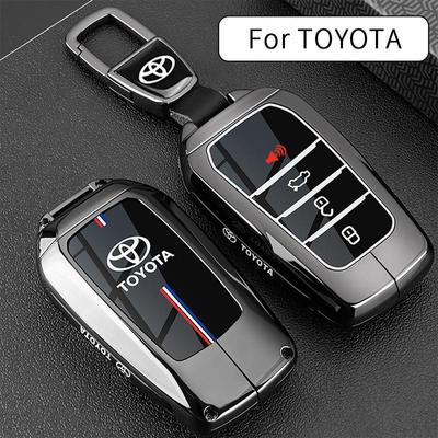 Чехол для ключа Toyota для CHR, Hilux, Fortuner, Land Cruiser, Camry, Corolla, RAV4, Highlander