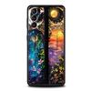 Phone Case Cover for Samsung Galaxy S25 Edge S24 S23 S22 S20 S21 FE Ultra S10 S10E Plus 5G Soft TPU Beautiful Sun Moon Glass Bag