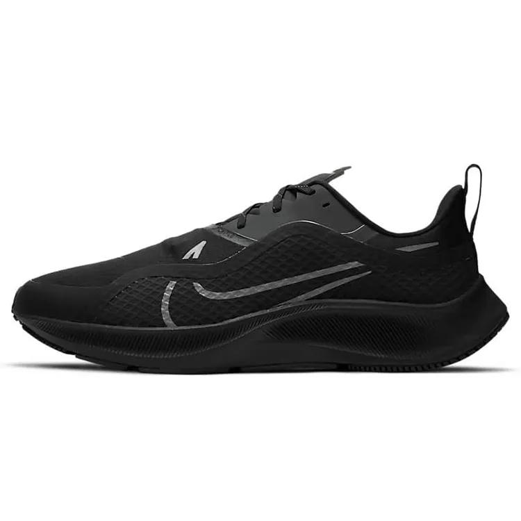 Nike Air Zoom Pegasus 37 Shield 'Черный Антрацит' (унисекс) Черные / Антрацитовые Беговые Кроссовки CQ7935 001