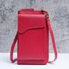 Korean Style Shoulder Messenger Bag - Large Capacity with Long Wallet for Ladies, Solid Color Mobile Phone Bag