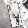Clmj Punk Cool Angel Phone Case For Samsung S26 S25 Edge S24 S23 S22 S21 S20 Ultra Plus Fe Galaxy A54 A53 A34 A25 A16 Cover