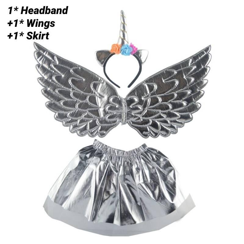 Комплект костюма Малыша Единорога Фортуны Радужный Золотой Серебряный Детская Вечеринка Сценическая Одежда