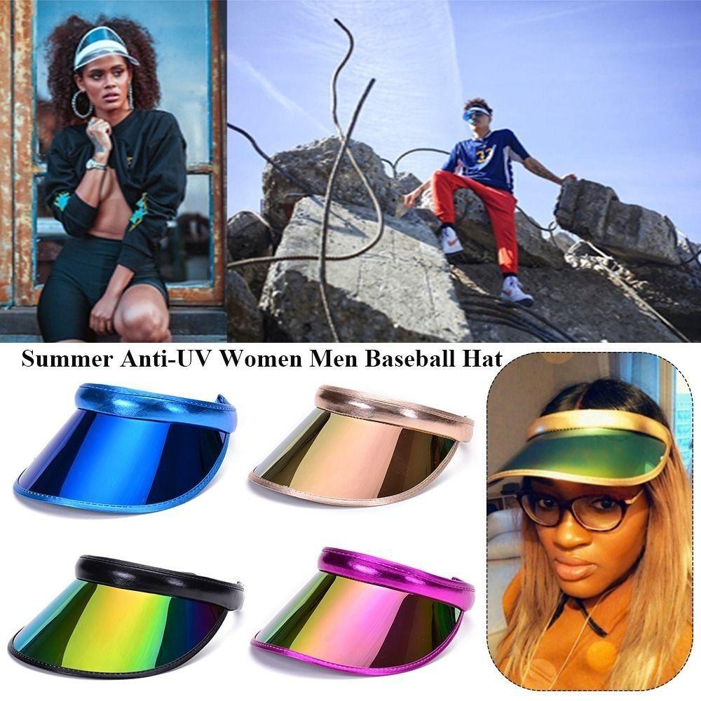 PVC Summer Baseball Hat Women Men Visor Caps New Bicycle Sun Hat Outdoor Sunshade