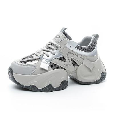 Мода 6СМ Новая Мода Летняя Женская Повседневная Обувь Кроссовки Для Женщин Обувь на Платформе Женские Кроссовки на Шнуровке Теннисные Туфли массивные кроссовки