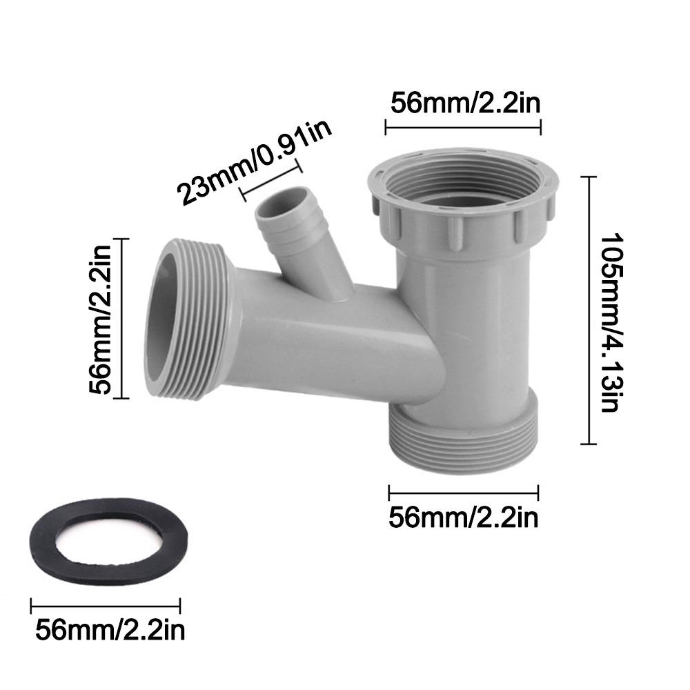 Anti Leak Kitchen Sink Drain Connector Threaded Nut Corrosion Resistant Basin Pipe Fitting Sealing Gasket Waste Pipe Adapter