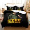 3D Print Sidhu Moose Wala Bedding Collection Duvet Cover Bed Collection Quilt Cover Pillowcase Comforter King Queen Size Boys Adult