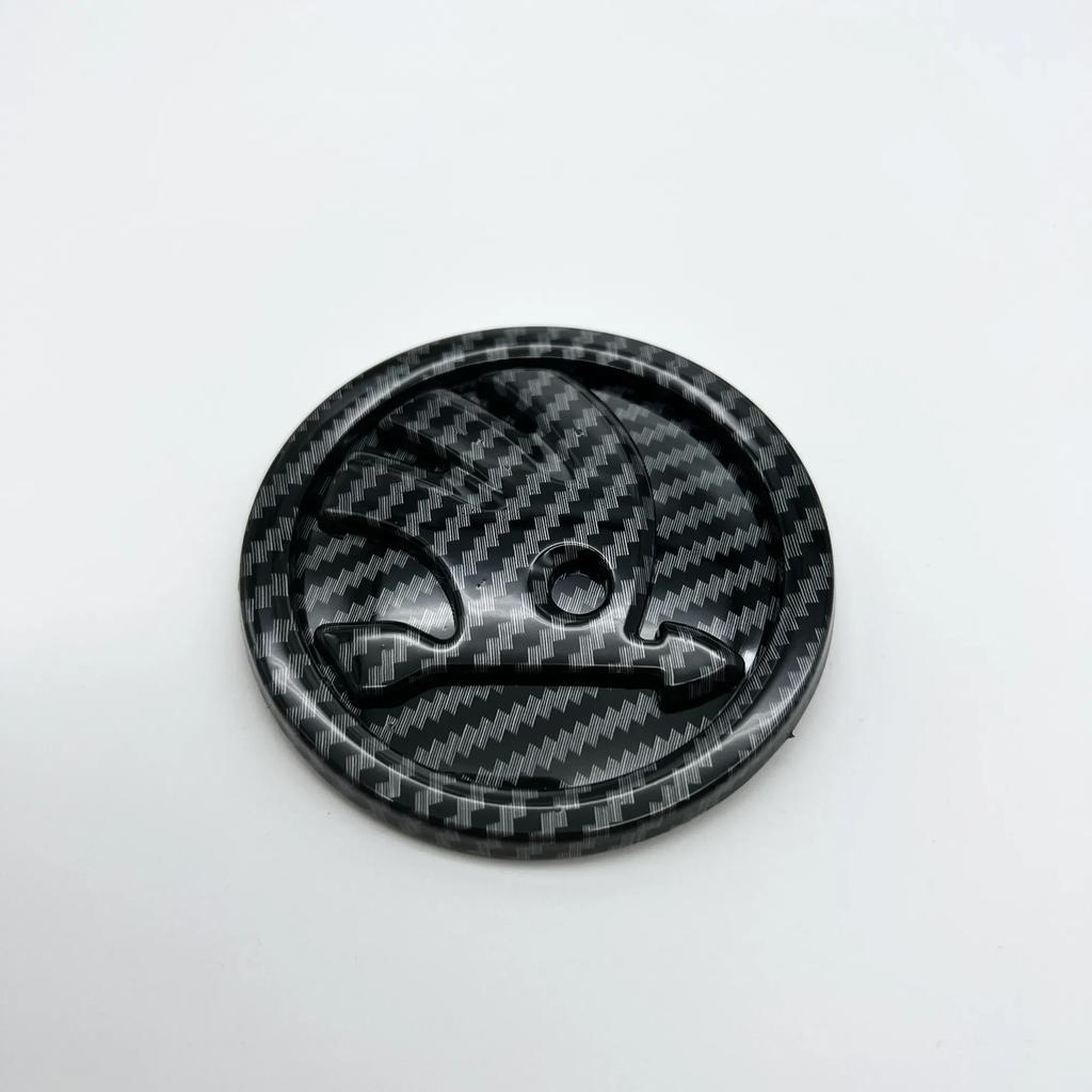 DDWO5 80mm 90mm 100mm Car Logo Badge Car Front Grille Rear Trunk Emblem for Skoda Octavia Rapid Fabia A7 Superb KAMIQ VRIS Accessories