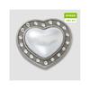 Серебряный жемчужный сердечный шарм Gibbits 10013760