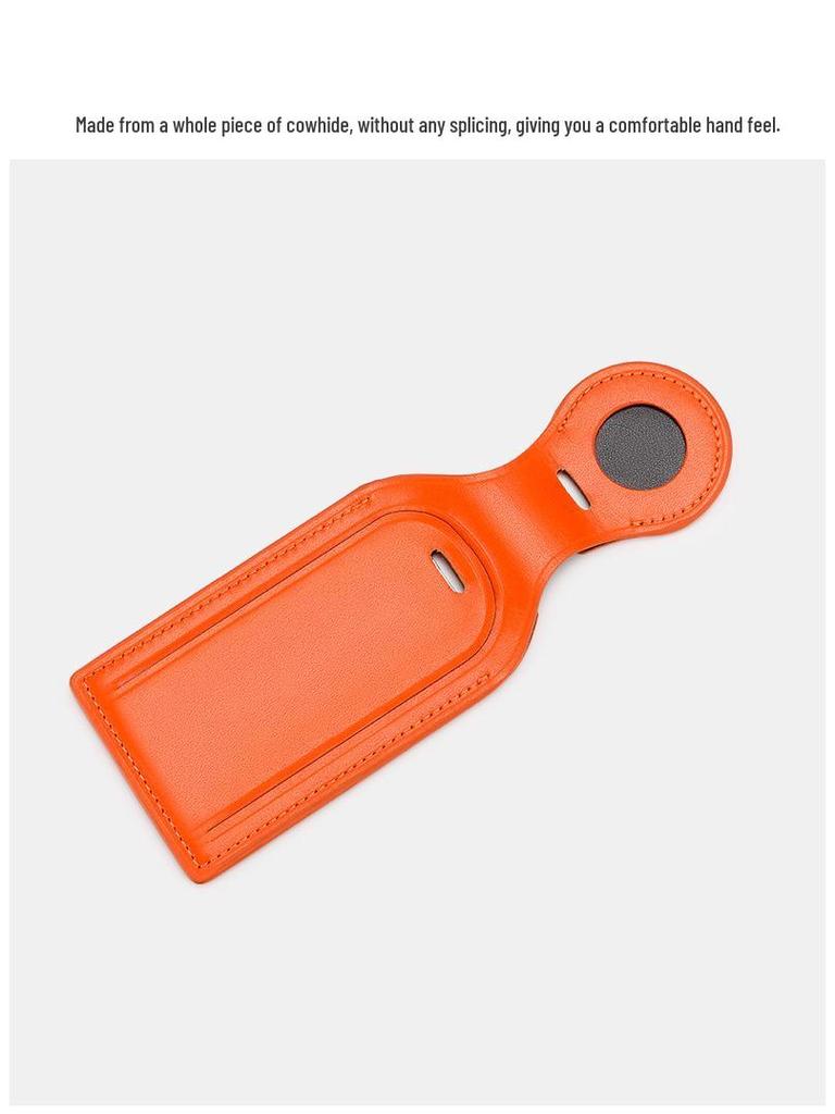 Бирка для багажа из натуральной кожи и трекер Apple AirTag: Идентифицируйте сумки со стилем