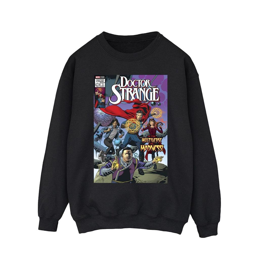 Marvel Mens Doctor Strange Comic Circles Sweatshirt