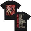 Футболки с альбомом System of A Down Mezmerize, рок-группа, хип-хоп, Харадзюку, винтажная готическая футболка, мужские, женские, хлопковые, оверсайз