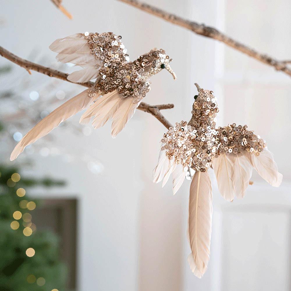 Realistic Simulation Bird Decor Simulate Christmas Tree Decoration Home Decor