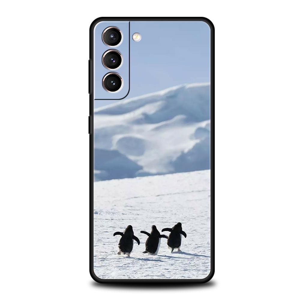 Чехол для телефона Пингвин Арктический для Samsung Galaxy S24 S23 S22 S20 Ultra S21 FE 5G S10 S9 Plus S10E S8 Мягкий силиконовый чехол