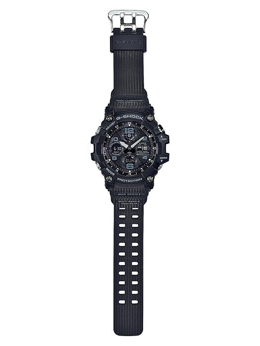 Casio Мужские часы G-SHOCK из нержавеющей стали, водонепроницаемость 200 м, аналоговые, ударопрочные, кварцевые, GWG-100-1A