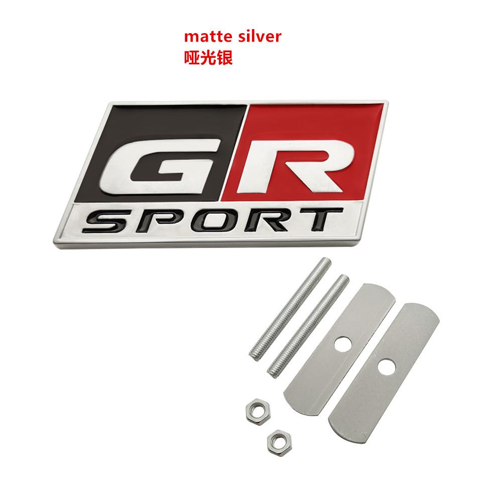 HAX1 Car Styling GR SPORT Emblem Sticker Badge 3D Metal Decal For Toyotas supra GR YARiS RS REIZ COROLLA Camry VIOS car styling
