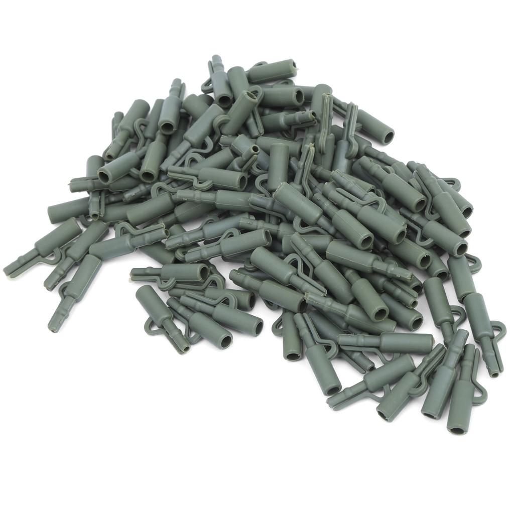 100 Sets 35MM Carp Fishing Fixing Line Connector Sleeve Clip Tackle Accessory
