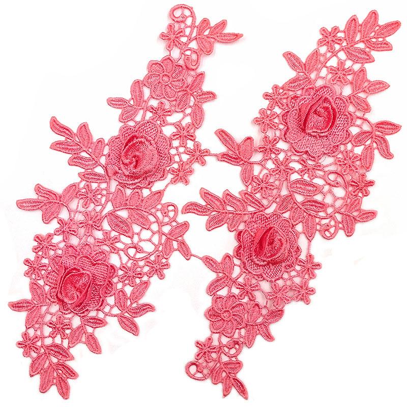 1 пара, украшение для платья, цветок, вышитая ткань, ремесленный швейный мотив, кружевная аппликация, нашивки «сделай сам»