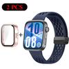 Ремешок+Чехол Силиконовый Ремешок для Huawei Watch Fit 4 Pro Fit 4 Удобный Браслет для Huawei Watch Fit 3 Дышащий Ремешок ПК Оболочка