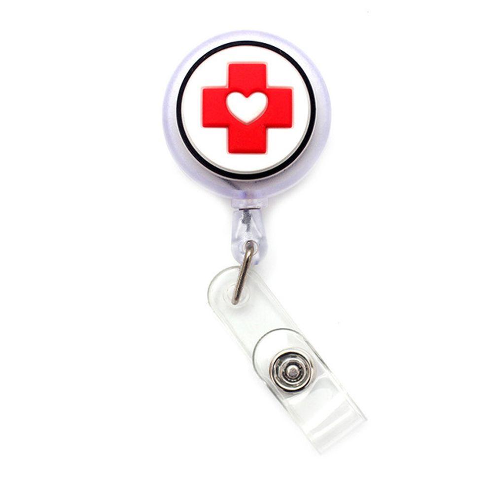 Держатель для карты на груди, выдвижная катушка для бейджа, держатель для больничного бейджа, зажимы для удостоверения личности, держатель для бейджа медсестры