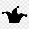 Black Jester Hat Jester Cap And Bells Iron On Heat Transfer Printing Vinyl Patches Sticker for Clothes DIY Appliques Washable Patches