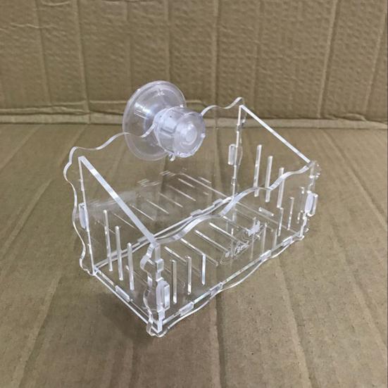 Подставка для аквариумных растений, подвесной горшок для растений с присосками, прозрачный