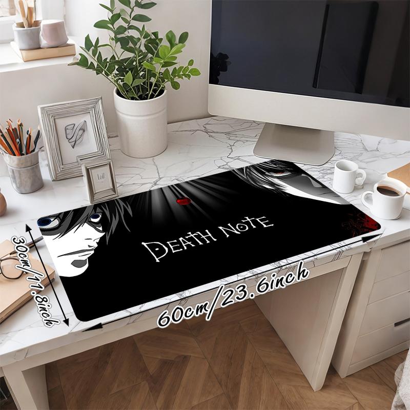 1Pc Death Note Mystery Gaming Mouse Pad Keyboard Desk Mat Non-slip Rubber Lock Edge Waterproof Computer Mousepad for Office Home Decor Y1183