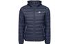 New Balance Мужские пуховики Синие С капюшоном Средней длины NP84S821-NV