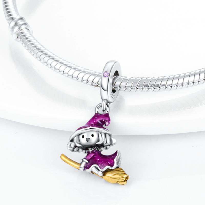 Halloween Charm Charms Witch Skeleton Teapot Jack Pendant Beads Fit Fashion Style Bracelet Necklace Jewelry Gift