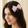 Ribbon Cute Duckbill Clip Gothic Hair Barrettes Sweet Bow Hair Clip  Women